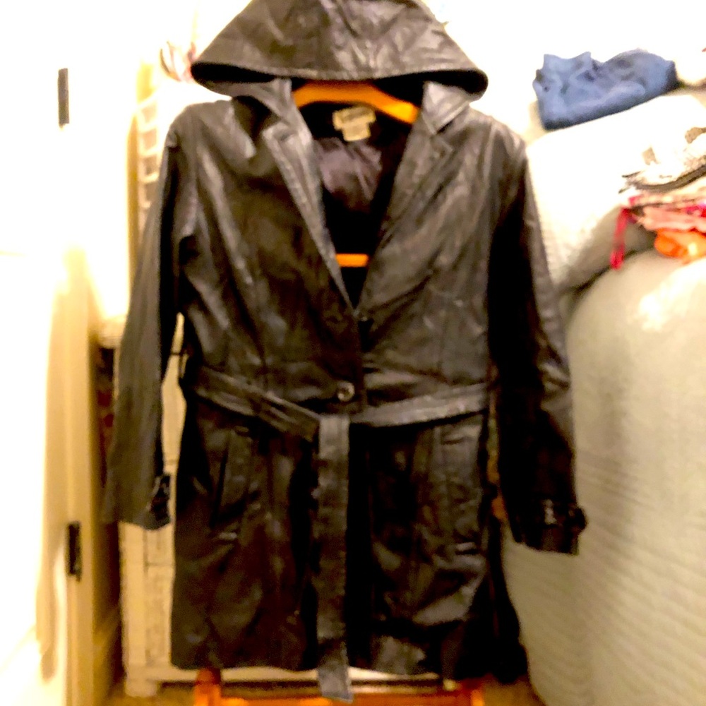 Bagatelle Black Leather Jacket, Women’s (M- 10).
